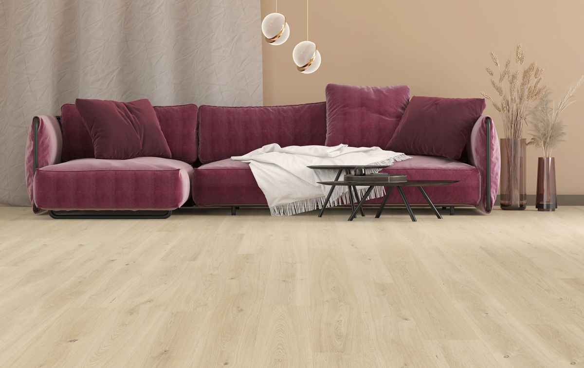 Ceramin PVC-free flooring - Riverway room scene