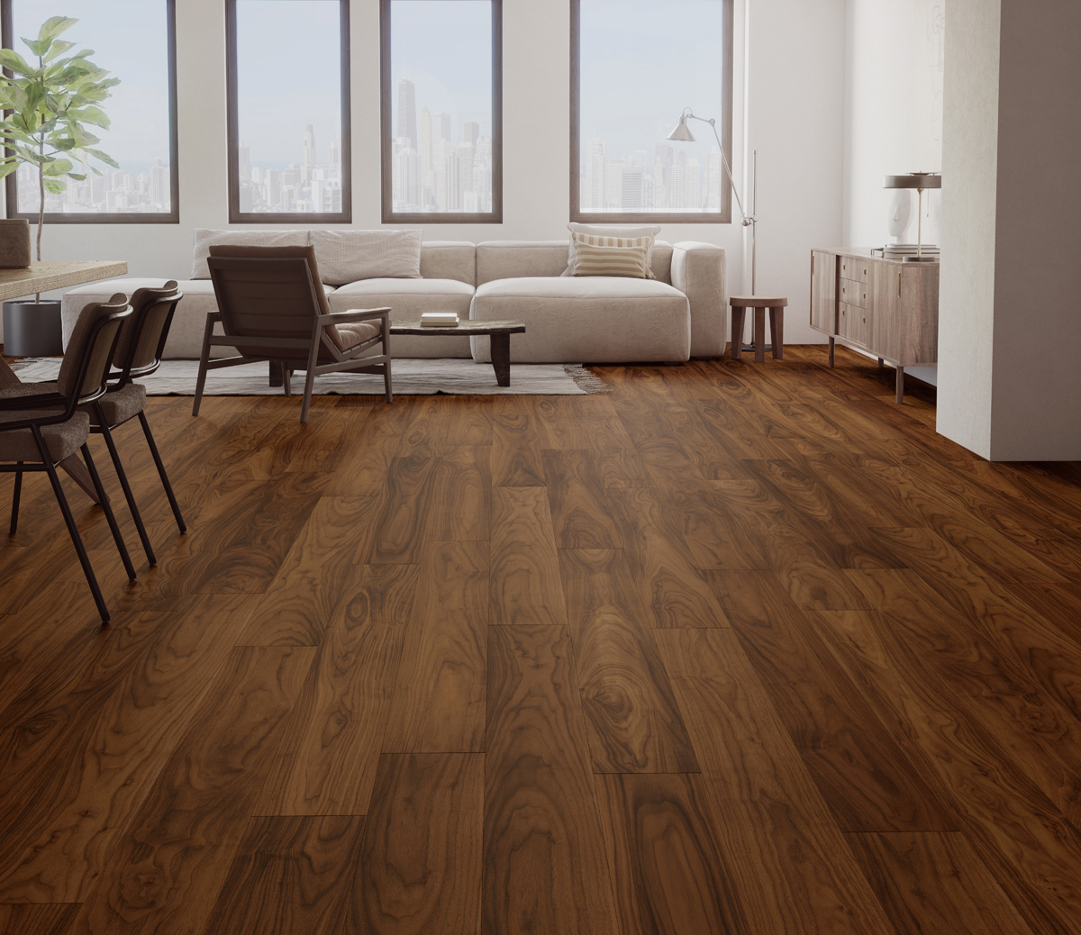 Ceramin PVC-free flooring - Malkin room scene